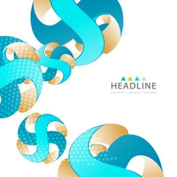 Brochure header layout template Stock Illustration