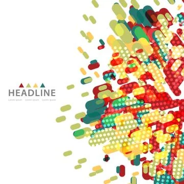 Brochure header layout template Stock Illustration