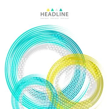 Brochure header layout template Illustrazione stock