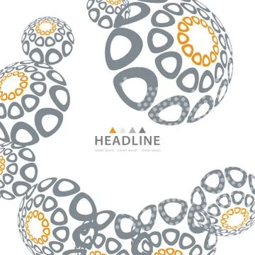 Brochure header layout template Stock Illustration