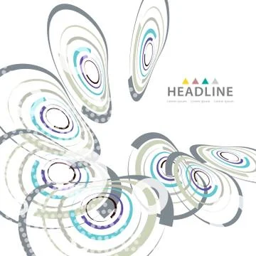 Brochure header layout template Stock Illustration