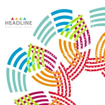 Brochure header layout template Stock Illustration