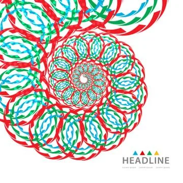 Brochure header layout template Stock Illustration