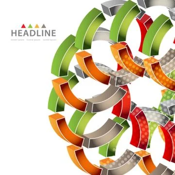 Brochure header layout template Stock Illustration