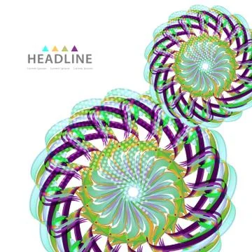 Brochure header layout template Stock-Illustration