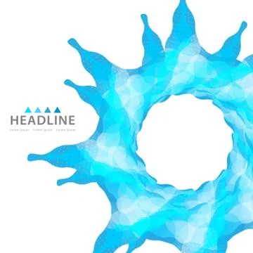 Brochure header layout template Stock Illustration