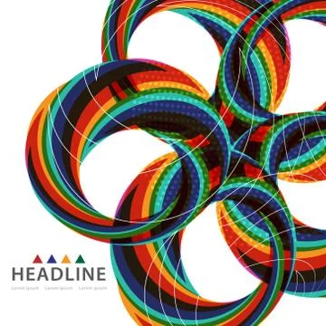 Brochure header layout template Stock Illustration