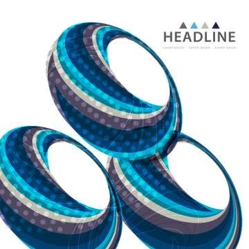 Brochure header layout template Stock Illustration