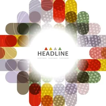 Brochure header layout template Stock Illustration