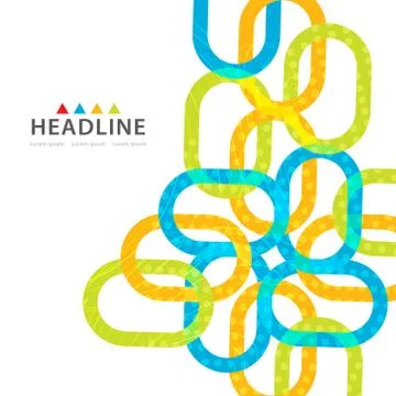 Brochure header layout template Stock Illustration