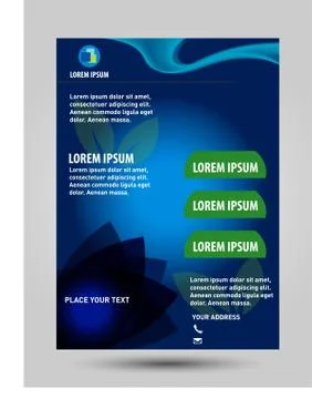 Brochure Layout Design Stock Illustration