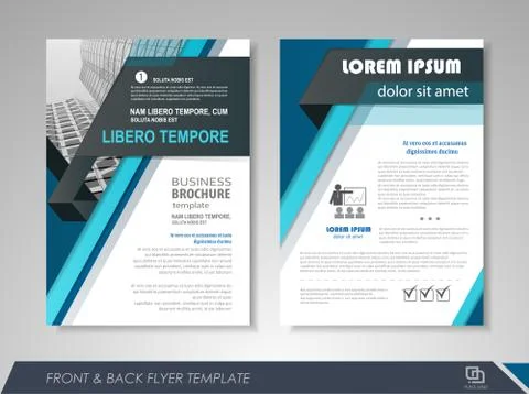 Brochure layout design Stock Illustration