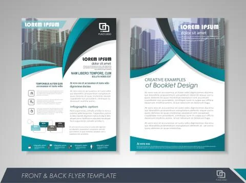 Brochure layout design template Stock Illustration