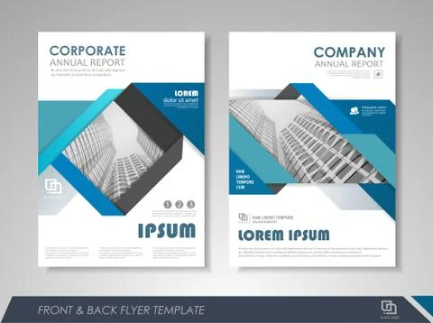 Brochure layout design template Stock Illustration
