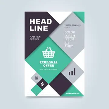 Brochure layout design vector illustration Stock Illustration