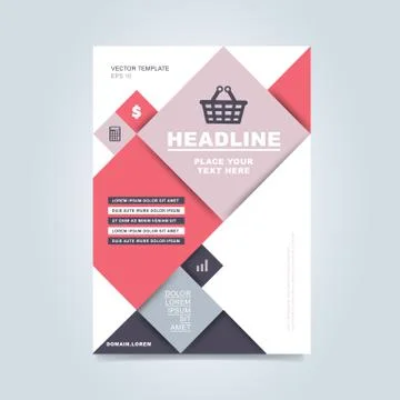 Brochure layout design vector illustration Stock Illustration