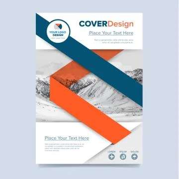 Brochure layout design vector illustration Stock Illustration