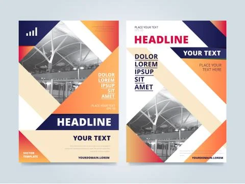 Brochure layout design vector illustration Illustrazione stock
