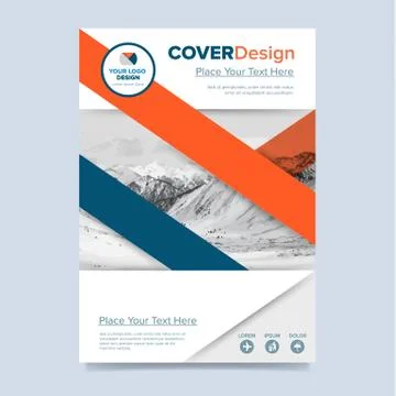 Brochure layout design vector illustration Stock Illustration