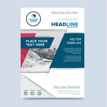 Brochure layout design vector illustration Illustrazione stock