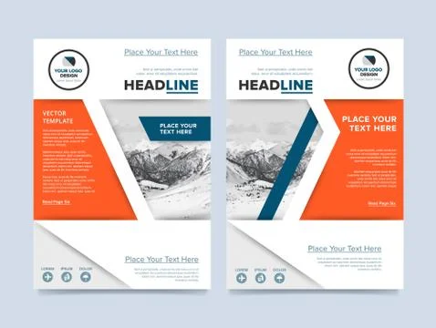 Brochure layout design vector illustration Stock Illustration