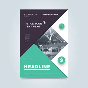 Brochure layout design vector illustration Stock Illustration