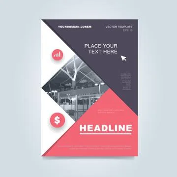 Brochure layout design vector illustration Stock Illustration