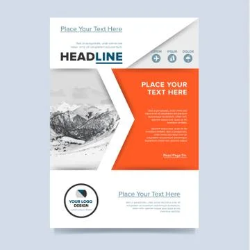 Brochure layout design vector illustration Stock Illustration