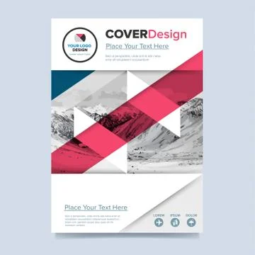 Brochure layout design vector illustration Stock Illustration