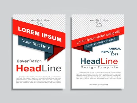 Brochure layout with place for your data. Vector illustration Stock Illustration