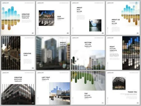 Brochure layout of square covers design templates for square flyer leaflet Stock Illustration