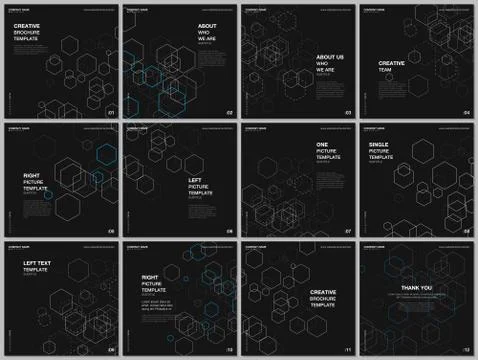 Brochure layout of square format covers design template for square flyer leaflet Stock Illustration