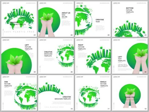 Brochure layout of square format covers design template for square flyer leaflet Illustrazione stock