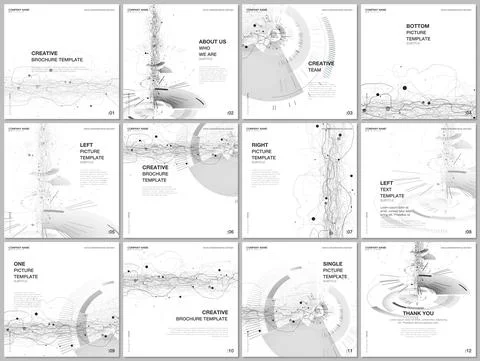 Brochure layout of square format covers design templates for square flyer Illustrazione stock