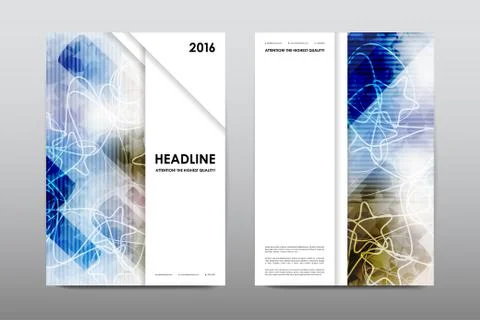 Brochure layout template flyer design vector, Magazine booklet cover abstract Illustrazione stock