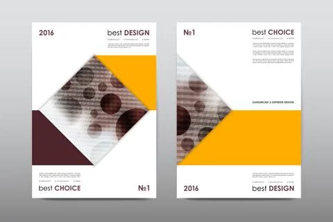 Brochure layout template flyer design vector, Magazine booklet cover abstract Illustrazione stock