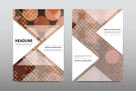 Brochure layout template flyer design vector, Magazine booklet cover abstract Illustrazione stock