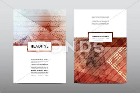 Brochure Layout Template Flyer Design Vector, Magazine Booklet Cover Abstract