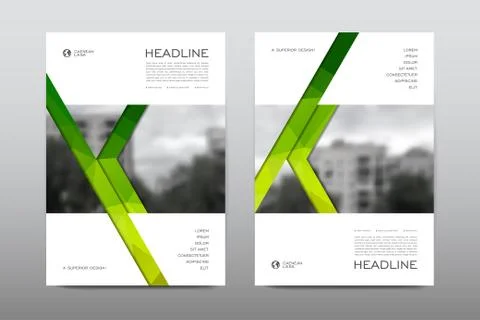 Brochure layout template flyer design vector, Magazine booklet cover abstract Stock Illustration