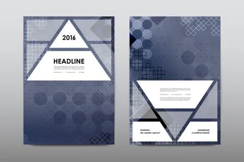 Brochure layout template flyer design vector, Magazine booklet cover abstract Stock Illustration