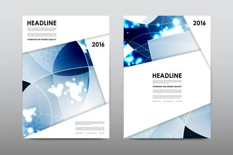 Brochure layout template flyer design vector, Magazine booklet cover abstract Illustrazione stock