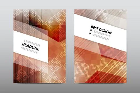 Brochure layout template flyer design vector, Magazine booklet cover abstract Illustrazione stock