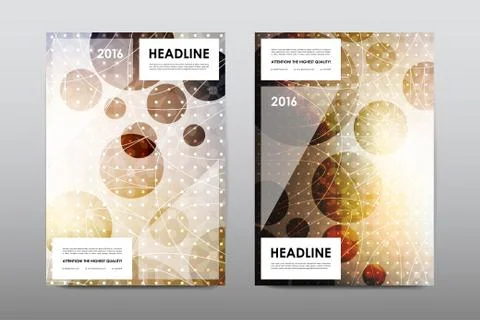 Brochure layout template flyer design vector, Magazine booklet cover abstract Illustrazione stock