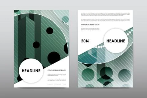 Brochure layout template flyer design vector, Magazine booklet cover abstract Illustrazione stock