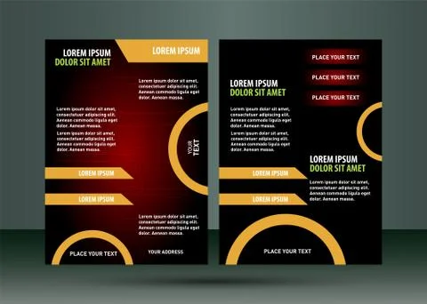 Brochure leaflet design Layout vector template Stock Illustration