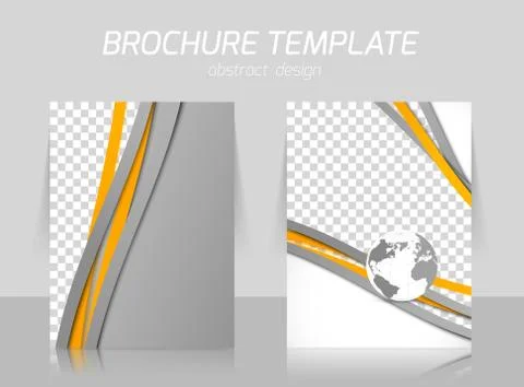 Brochure with lines Stock Illustration