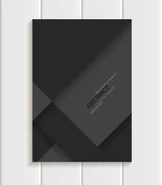 Brochure in material design style Stock Illustration