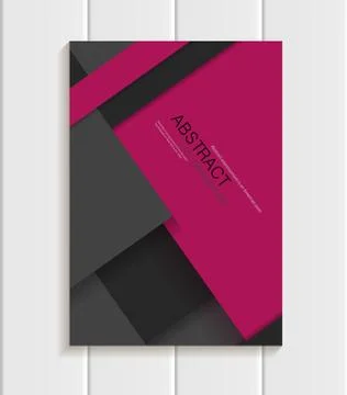 Brochure in material design style Stock Illustration