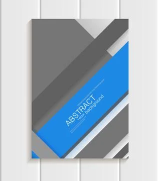 Brochure in material design style Stock Illustration