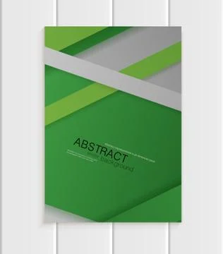 Brochure in material design style Stock Illustration